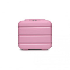 K2092L - Kono 14 Inch Bright Hard Shell PP Vanity Case - Pink