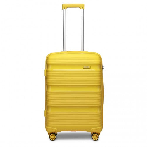 K2092L - Kono 28 Inch Bright Hard Shell PP Suitcase - Classic Collection - Yellow