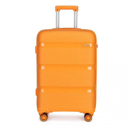 K2092L - Kono 28 Inch Bright Hard Shell PP Suitcase - Classic Collection - Orange