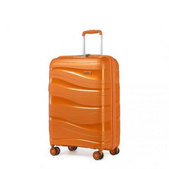 K2094L - Kono 20 Inch Lightweight Polypropylene Hard Shell Suitcase With TSA Lock - Orange