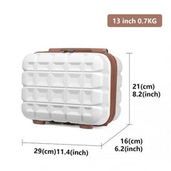 K2292L - Kono 13 Inch Lightweight Hard Shell ABS Vanity Case - White