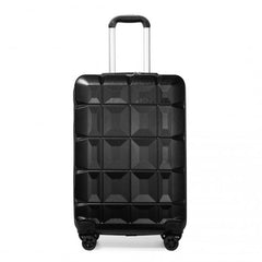 K2292L - Kono 20 Inch Lightweight Hard Shell ABS Luggage Cabin Suitcase With TSA Lock - Black