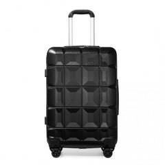 K2292L - Kono 24 Inch Lightweight Hard Shell ABS Suitcase With TSA Lock - Black