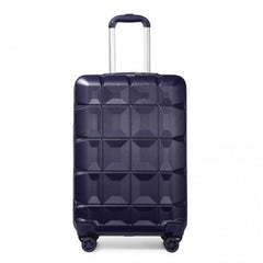 K2292L - Kono 20 Inch Lightweight Hard Shell ABS Luggage Cabin Suitcase With TSA Lock - Navy