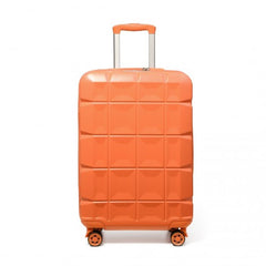 K2292L - Kono 20 Inch Lightweight Hard Shell ABS Luggage Cabin Suitcase With TSA Lock - Orange