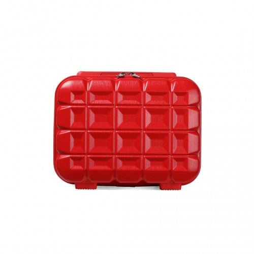 K2292L - Kono 13 Inch Lightweight Hard Shell ABS Vanity Case - Red