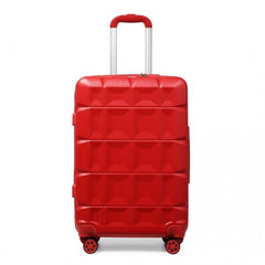 K2292L - Kono 24 Inch Lightweight Hard Shell ABS Suitcase With TSA Lock - Red