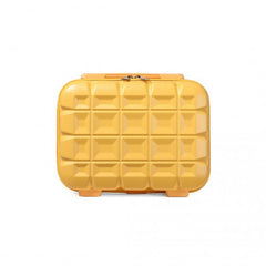 K2292L - Kono 13 Inch Lightweight Hard Shell ABS Vanity Case - Yellow