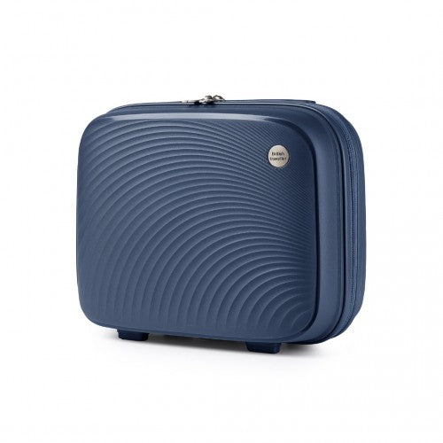 K2393L - British Traveller Lightweight 14 Inch Polypropylene Vanity Case - Navy