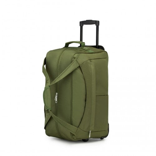 KSK2489 - Kono Durable Folding Travel Trolley Bag with Enhanced Features and Multi Compartment - Green