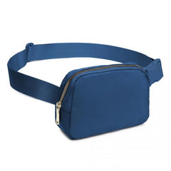 L2337 - Miss Lulu Lightweight Stylish Water-Resistant Casual Bum Bag - Navy