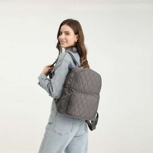 LB2250 - Miss Lulu Casual Lightweight Ladies Backpack - Grey