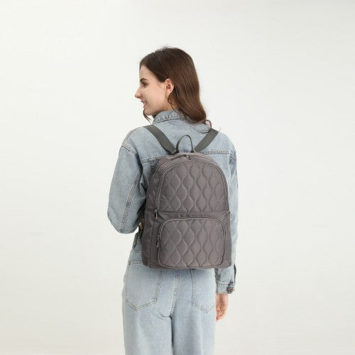 LB2250 - Miss Lulu Casual Lightweight Ladies Backpack - Grey