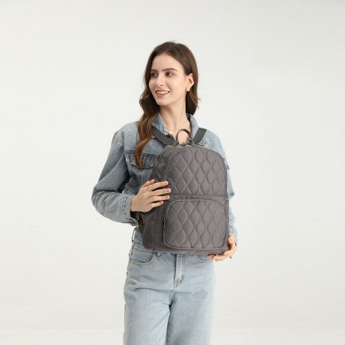 LB2250 - Miss Lulu Casual Lightweight Ladies Backpack - Grey