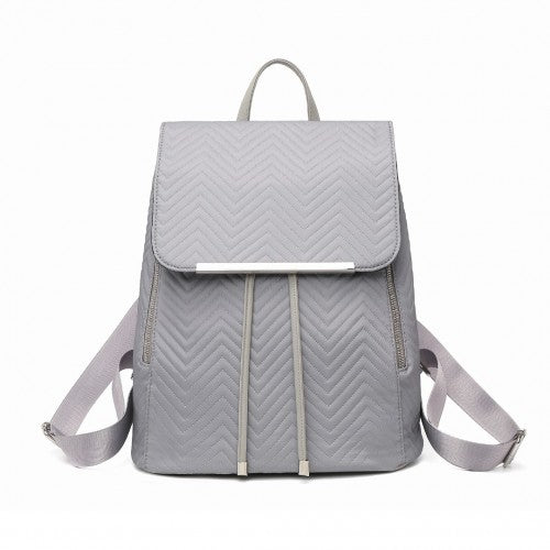 LH2358 - Miss Lulu Lightweight And Elegant Daily Backpack - Grey