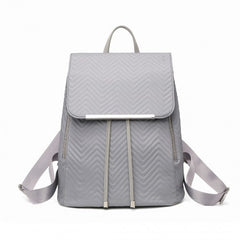 LH2358 - Miss Lulu Lightweight And Elegant Daily Backpack - Grey