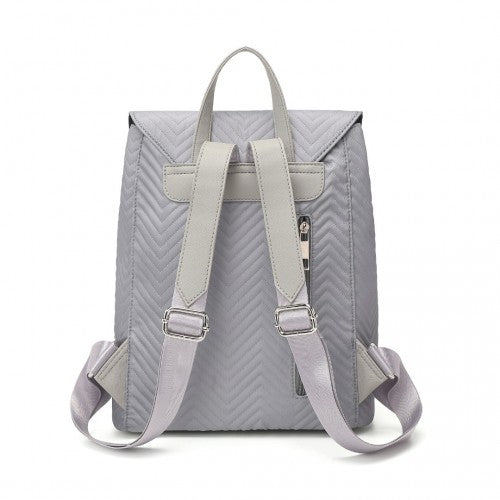 LH2358 - Miss Lulu Lightweight And Elegant Daily Backpack - Grey