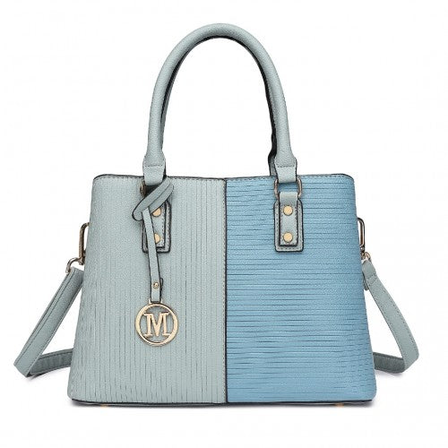 LT2352 - Miss Lulu Modern Elegance PU Leather Lady's Tote - Blue