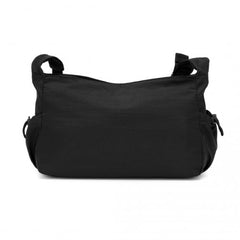 MSM2424 - Miss Lulu Ultra-Light Water-Resistant Urban Casual Commuter Crossbody Bag - Black