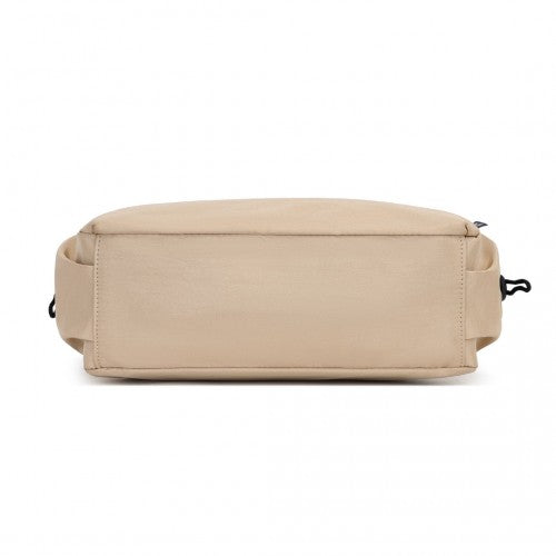 MSM2424 - Miss Lulu Ultra-Light Water-Resistant Urban Casual Commuter Crossbody Bag - Khaki