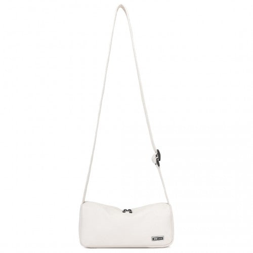 MSM2425 - Miss Lulu Vintage Chic Lightweight Water-Resistant Crossbody Bag - Beige