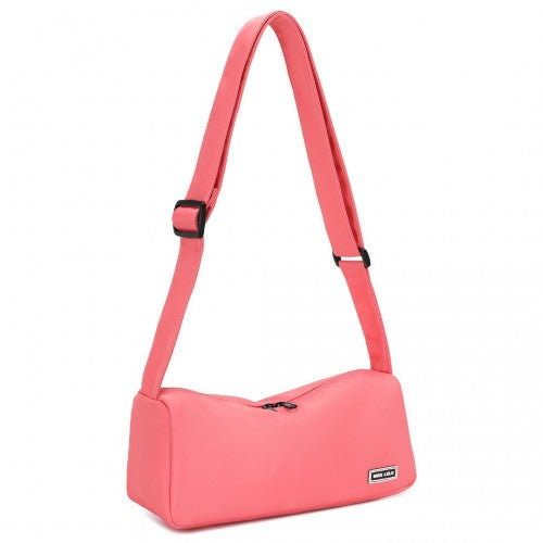 MSM2425 - Miss Lulu Vintage Chic Lightweight Water-Resistant Crossbody Bag - Pink