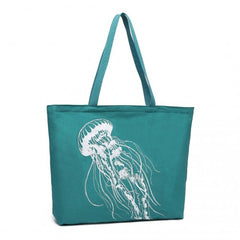 S2315 - Reusable Canvas Shopping Tote Bag - Green