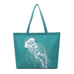 S2315 - Reusable Canvas Shopping Tote Bag - Green