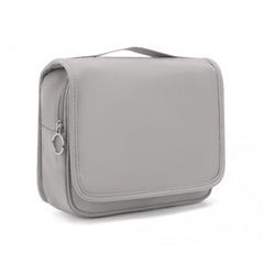 S2342 - Classic Hanging Multi-Pocket Waterproof Travel Makeup Bag - Grey