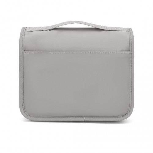 S2342 - Classic Hanging Multi-Pocket Waterproof Travel Makeup Bag - Grey