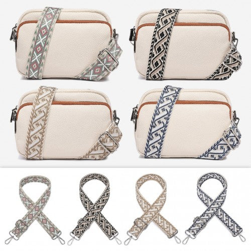 SPM2428 - Miss Lulu Stylish Adjustable Patterned Shoulder Strap for All Bag Types - Khaki