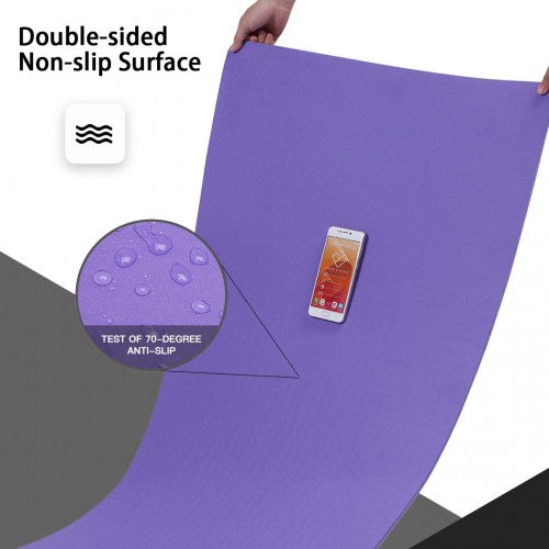 Yoga-1 - Kono TPE Non-slip Classic Yoga Mat - Purple